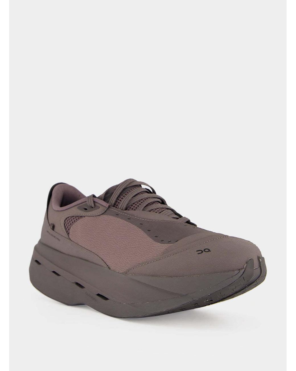 On Shoes Brown Round Toe Lace-Up Sneakers for men