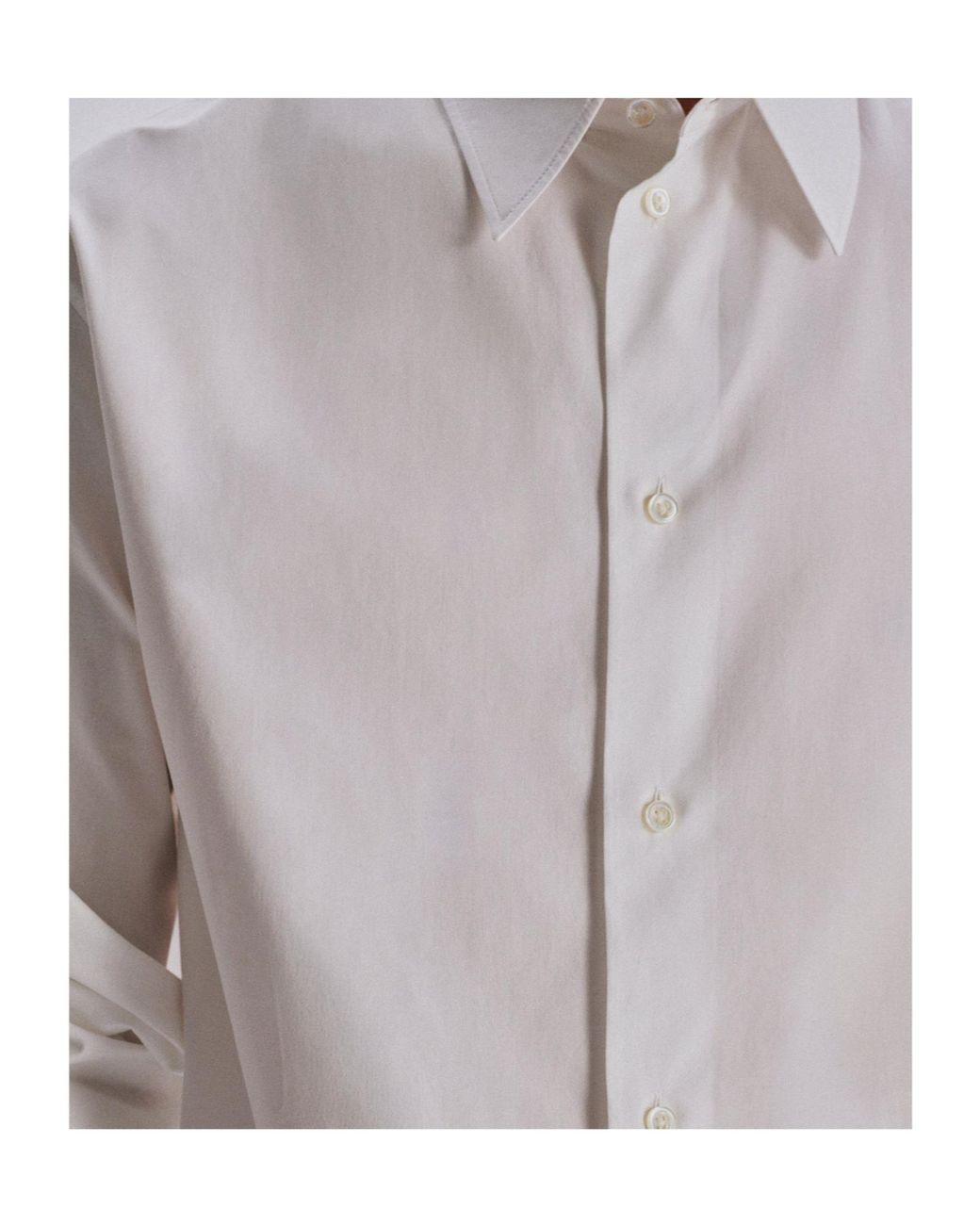 The Row White Tomek Poplin Shirt for men