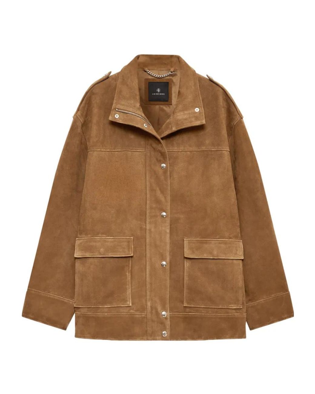 Anine Bing Brown Broux Suede Jacket
