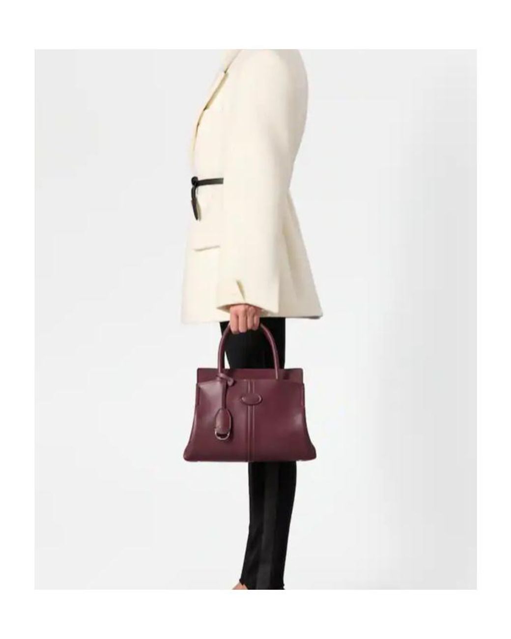 Tod's Purple Shopping Bag