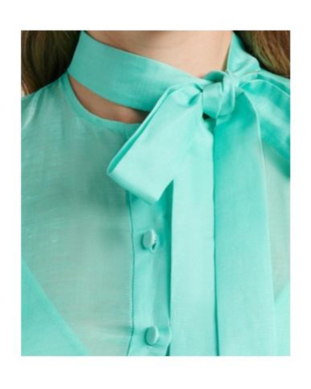 Leo Green Elsie Tie-Neck Linen And Silk Maxi Dress