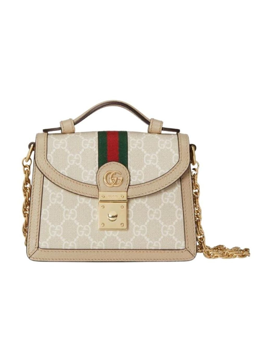 Gucci Metallic Ophidia Mini Top Handle Bag