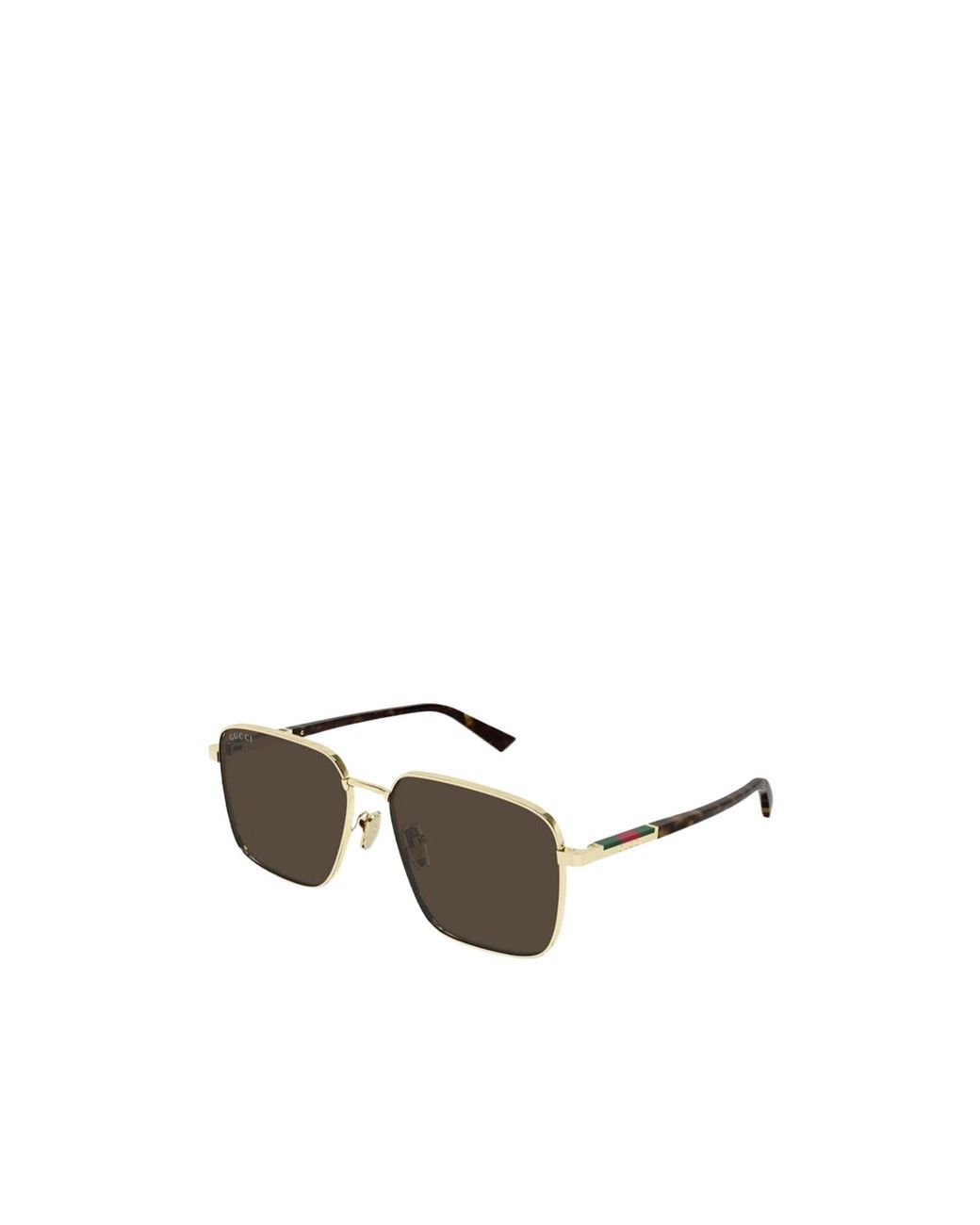 Gucci Metallic Eyewear Low Nose Bridge Fit Sunglasses for men