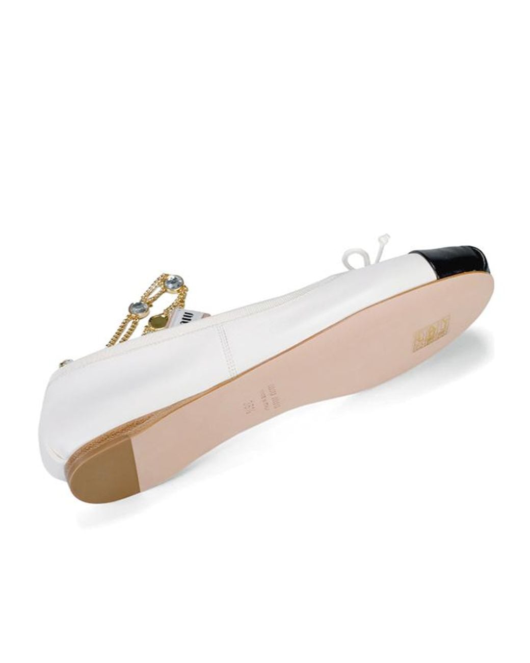 Miu Miu White Bow-Detailed Ballerinas