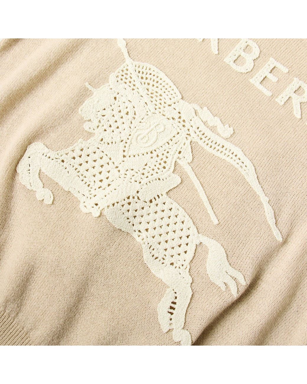 Burberry Natural Crew Neck Jumper