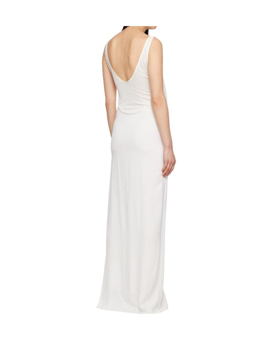 Christopher Esber White Drape Detail Dress
