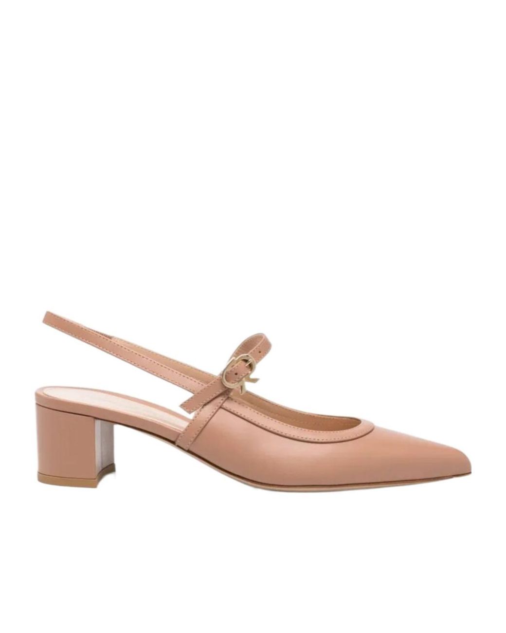 Gianvito Rossi Pink Sling-Back Pumps