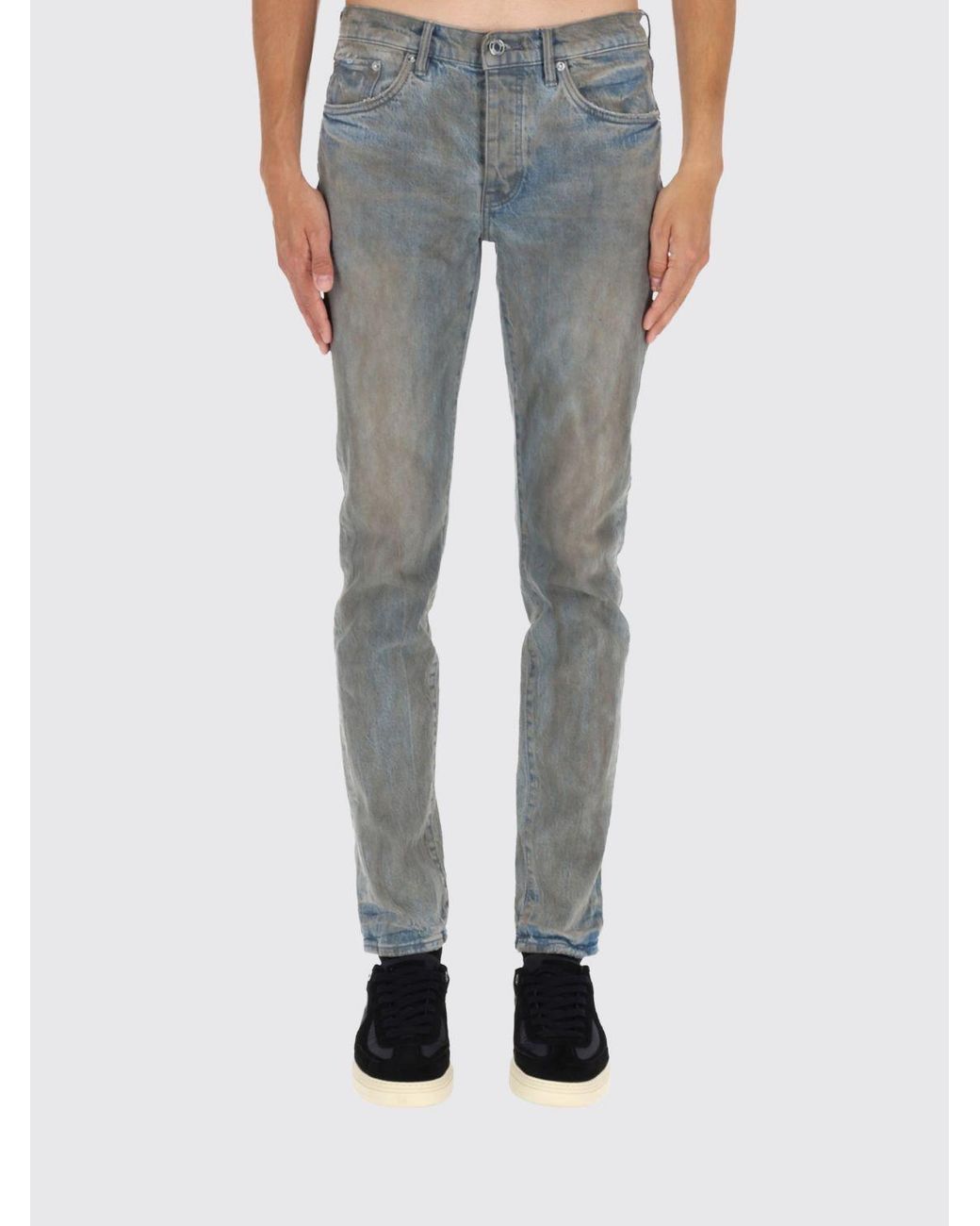 Purple Brand Gray Monterrico Skinny Jeans for men