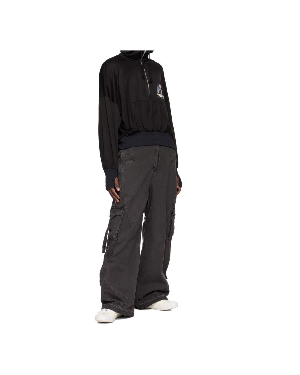 Undercover Black Long Sleeve Hoodie for men