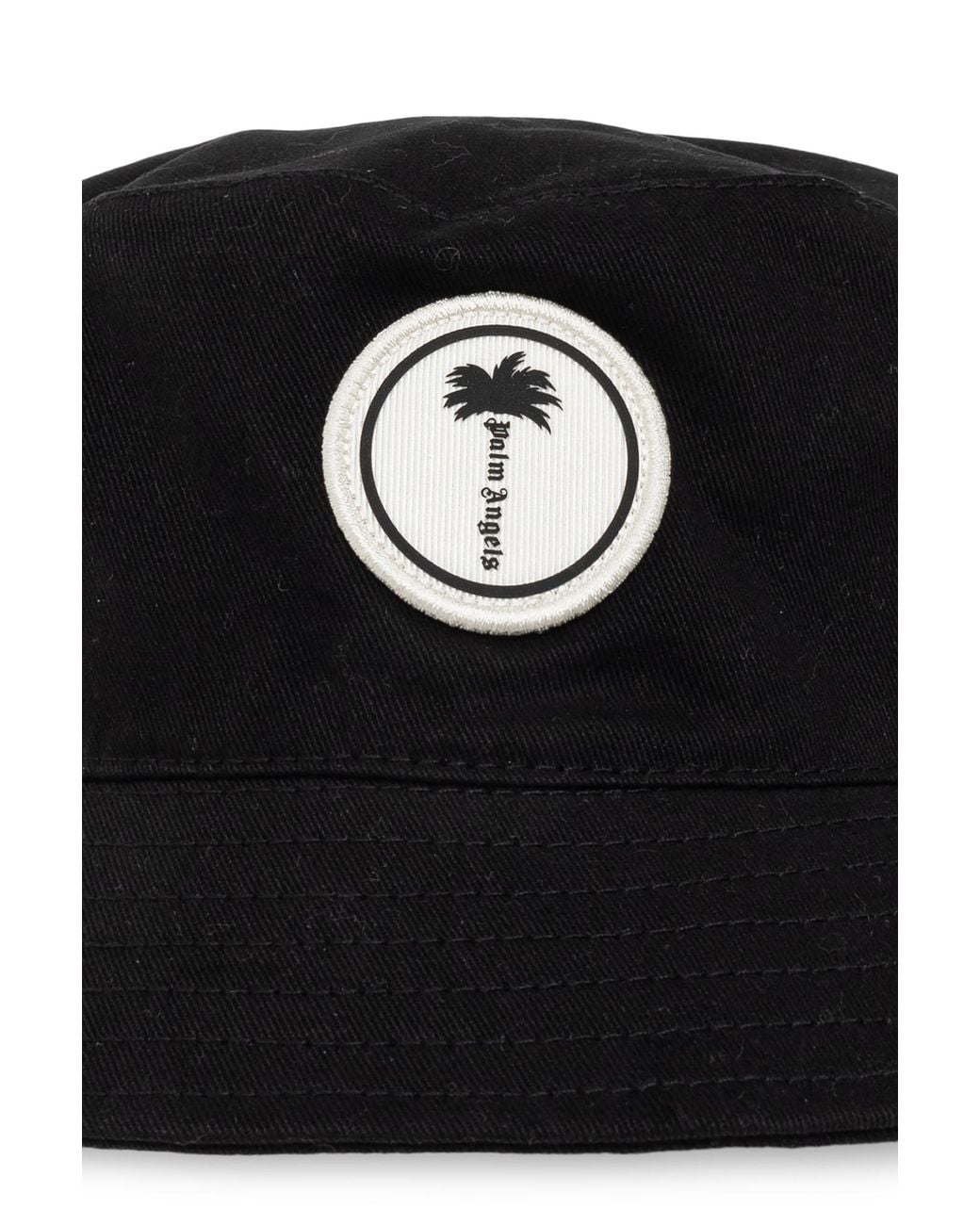 Palm Angels Black Logo Hat for men