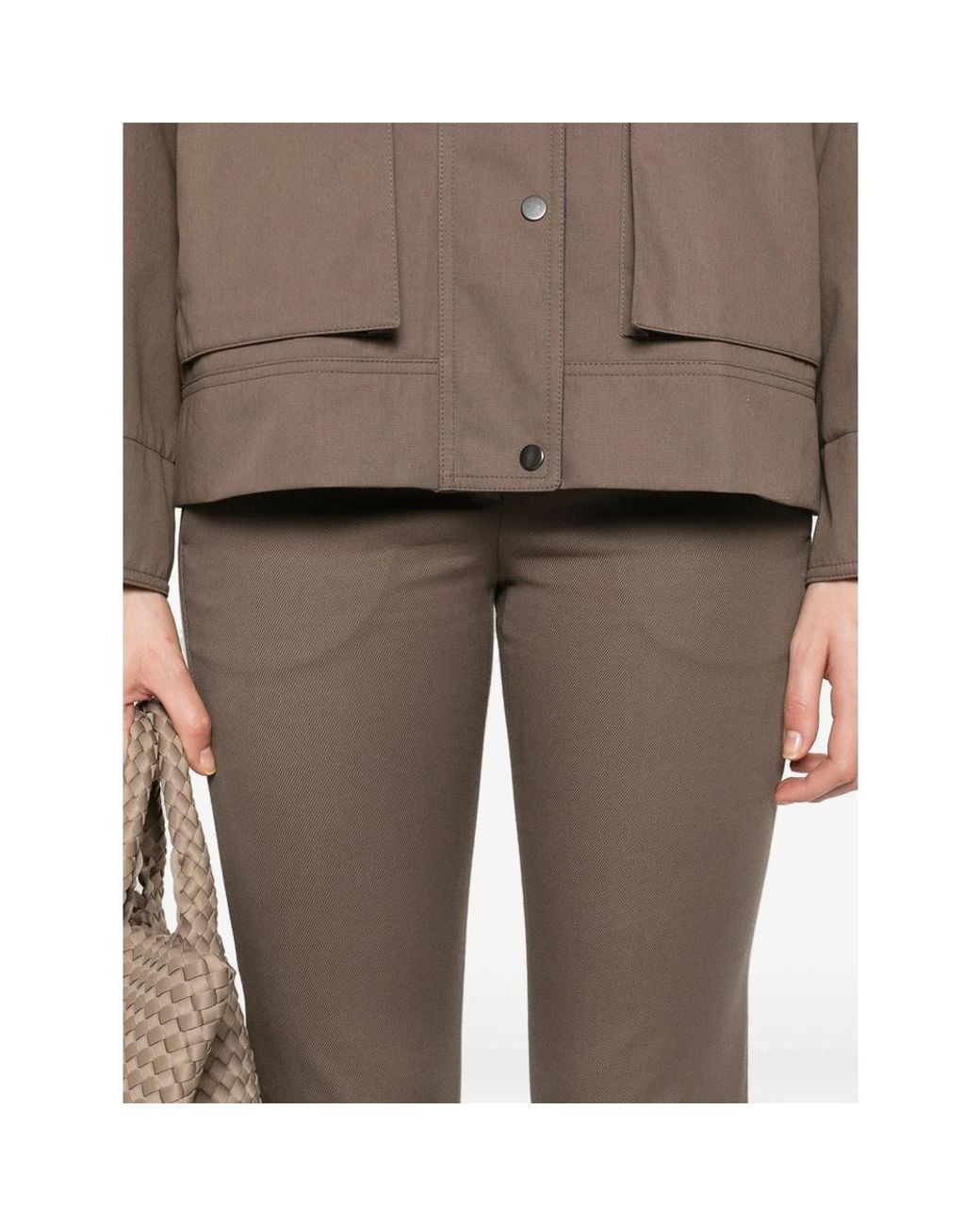 Brunello Cucinelli Gray Slim-Fit Trousers
