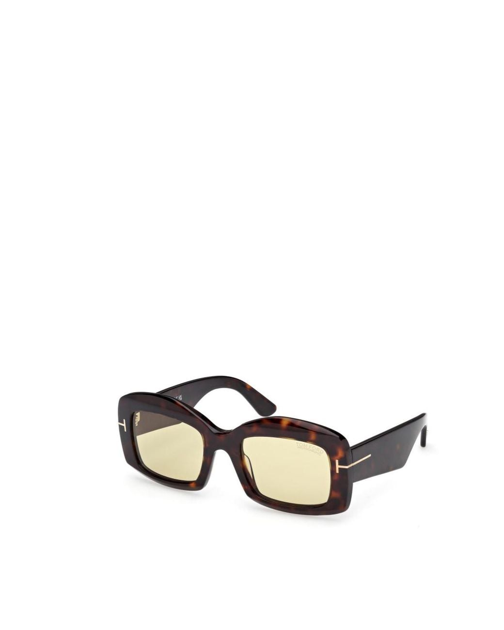 Tom Ford Metallic Eyewear Venetia Rectangle Frame Sunglasses