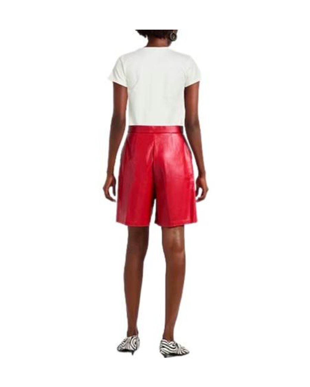 Rag & Bone White Solid Color Printed Short-Sleeve T-Shirt