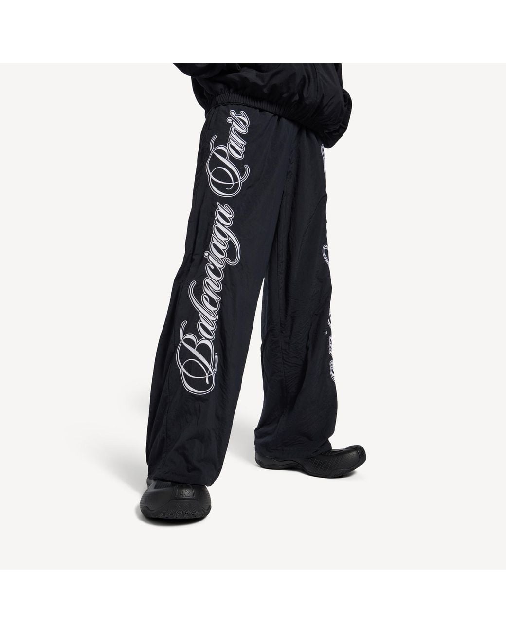 Balenciaga Black Drawstring Reversible Sweatpants for men