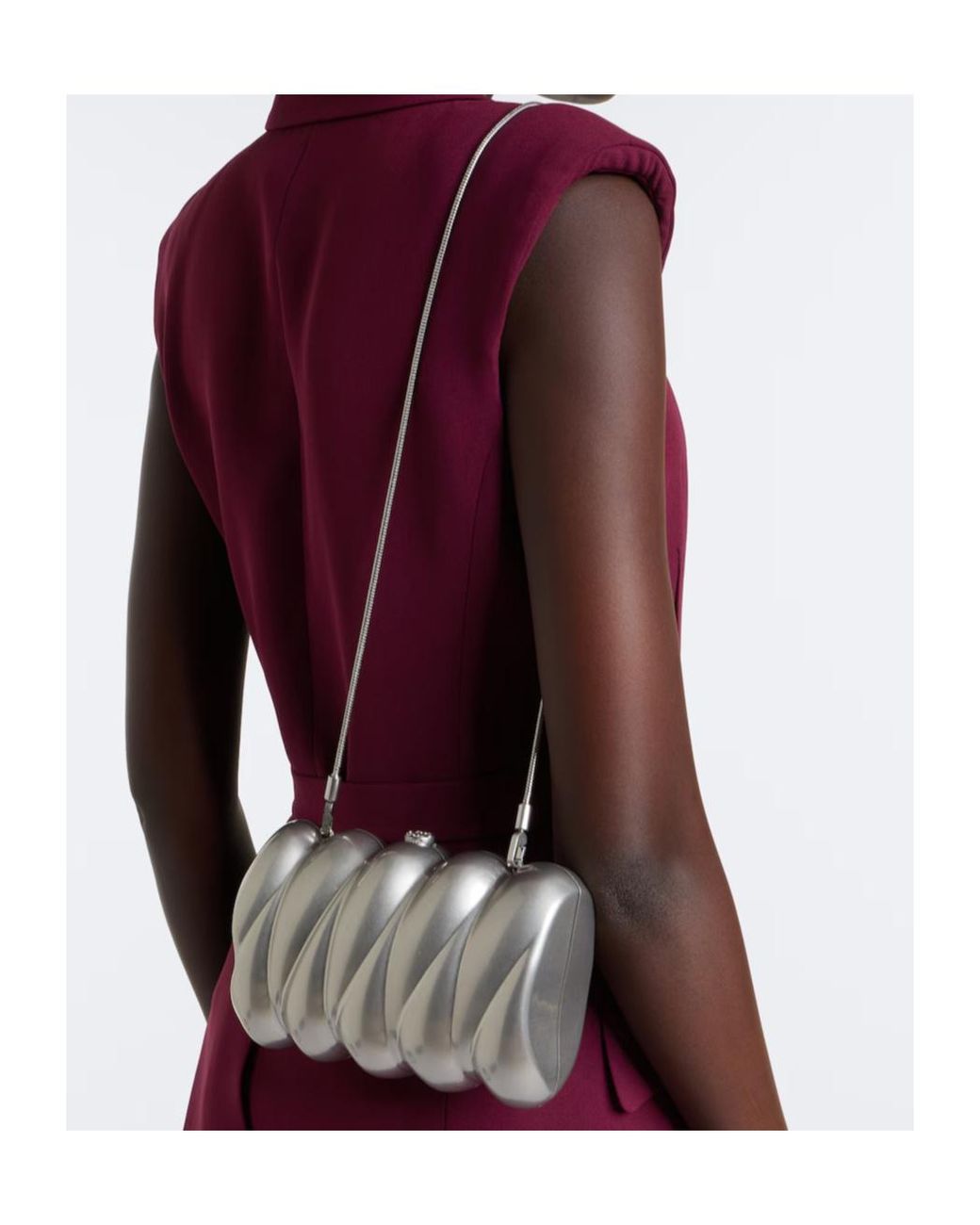 Jonathan Simkhai Gray Reya Clutch