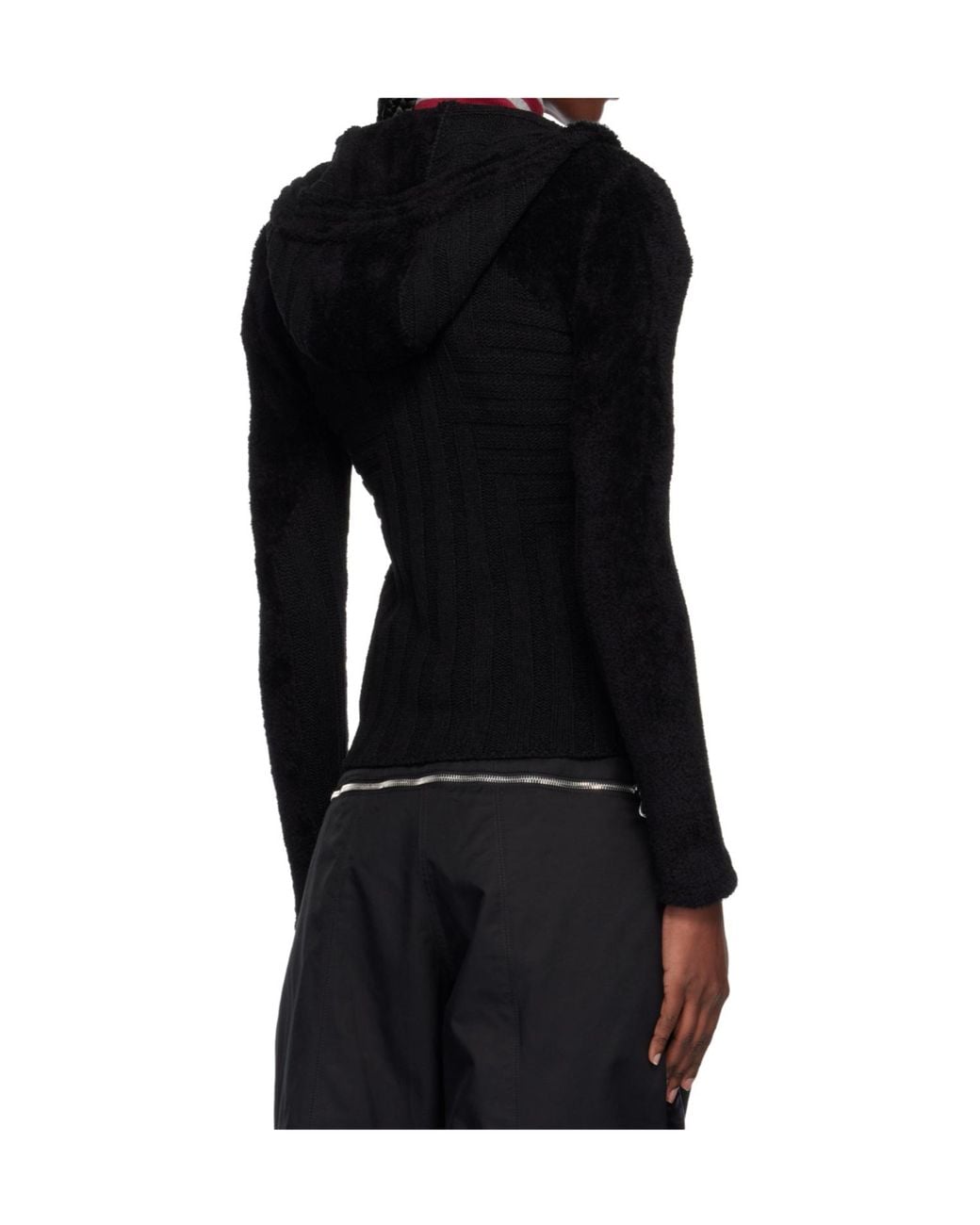 Kiko Kostadinov Black Zipper Sweater