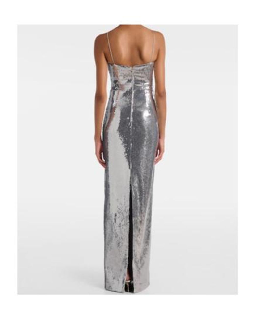 Rebecca Vallance White Sequined Gown
