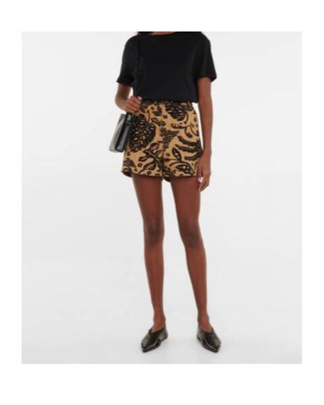 Jil Sander Black Printed Shorts