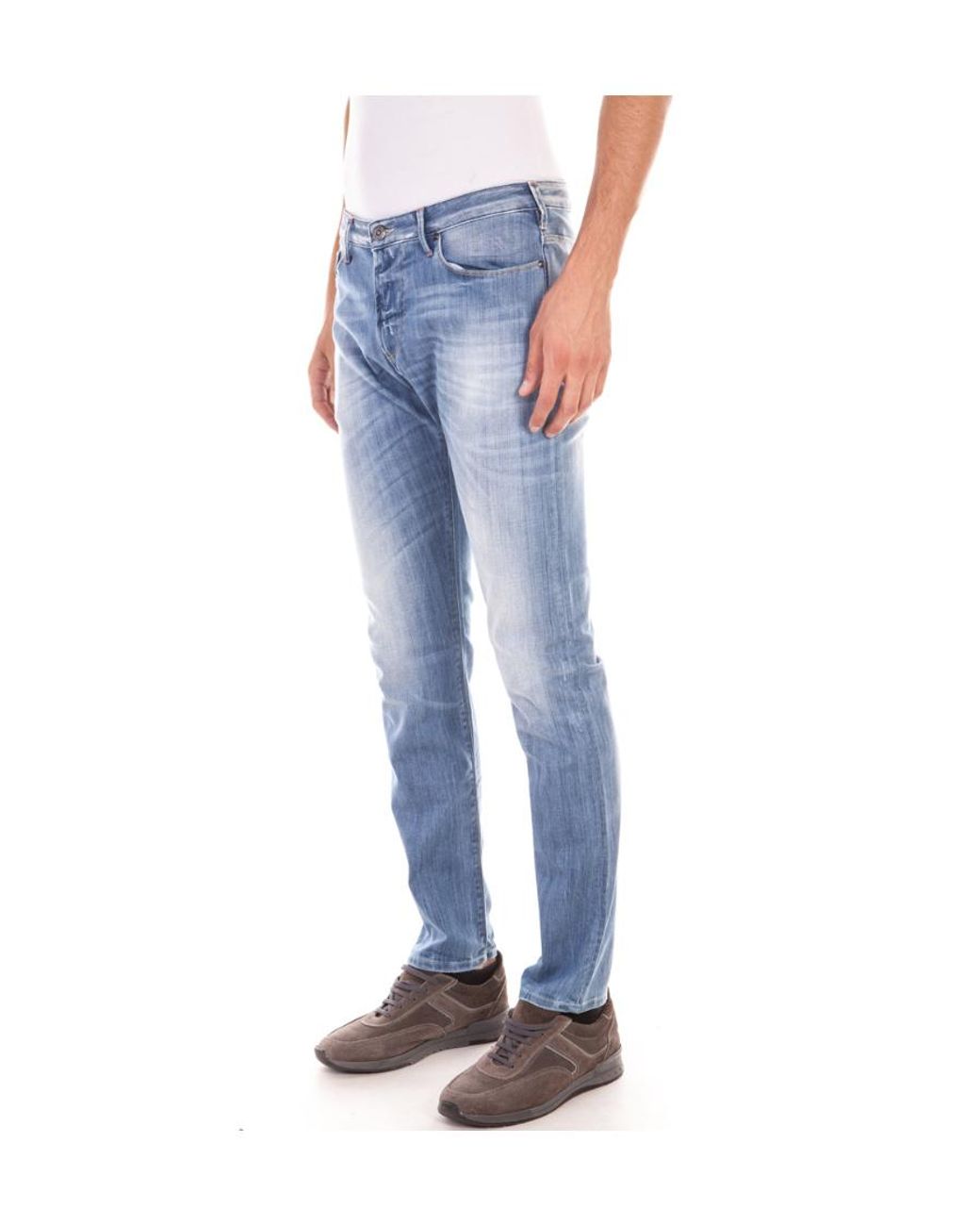 Armani Jeans Blue Straight Jeans for men