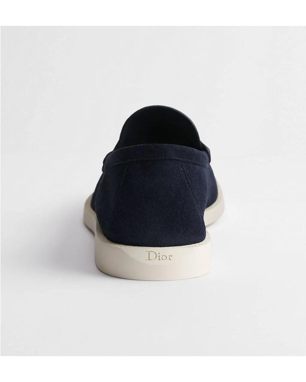 Dior Blue Homme Granville Penny Moccasins for men