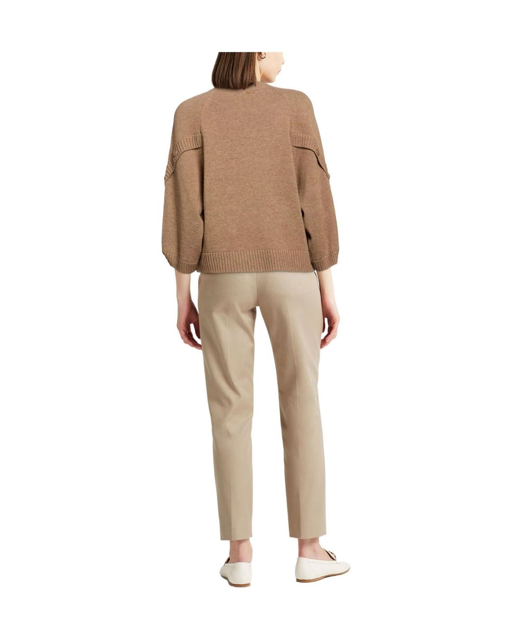 Max Mara Brown Lightweight Knit Top