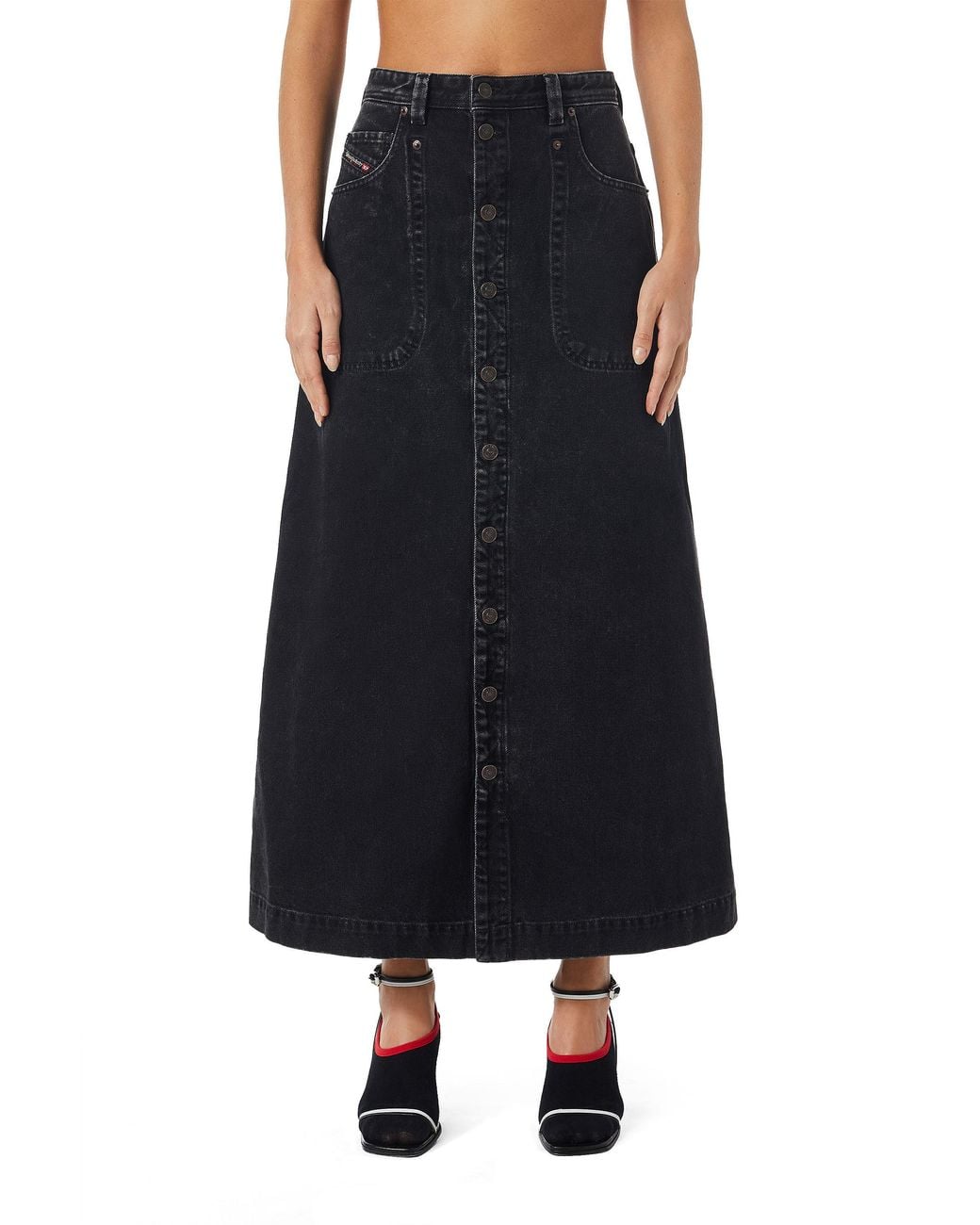 DIESEL Blue A-Line Denim Skirt