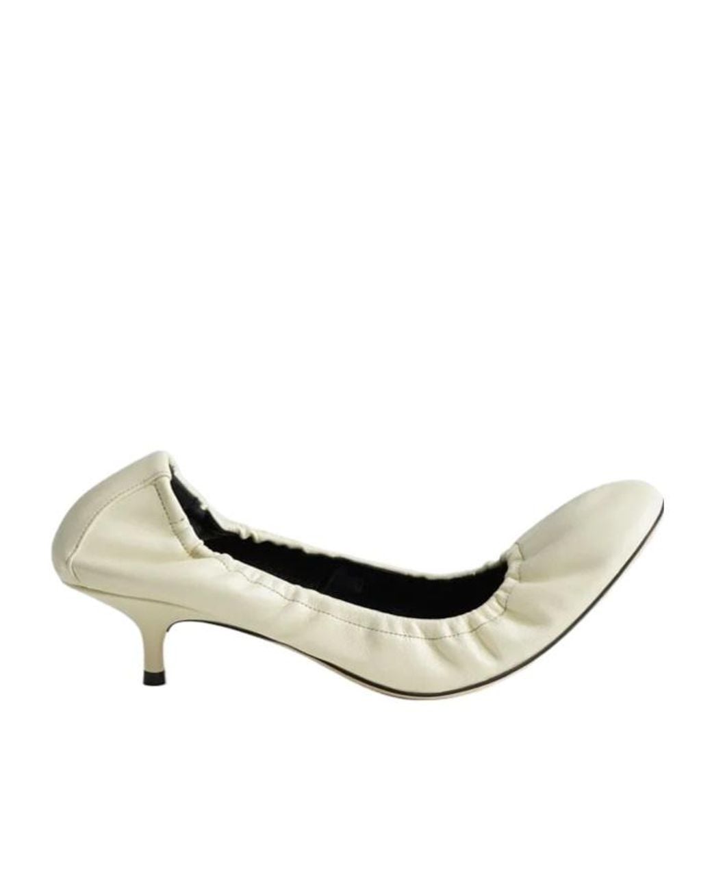 Phoebe Philo Natural Round-Toe High Heels
