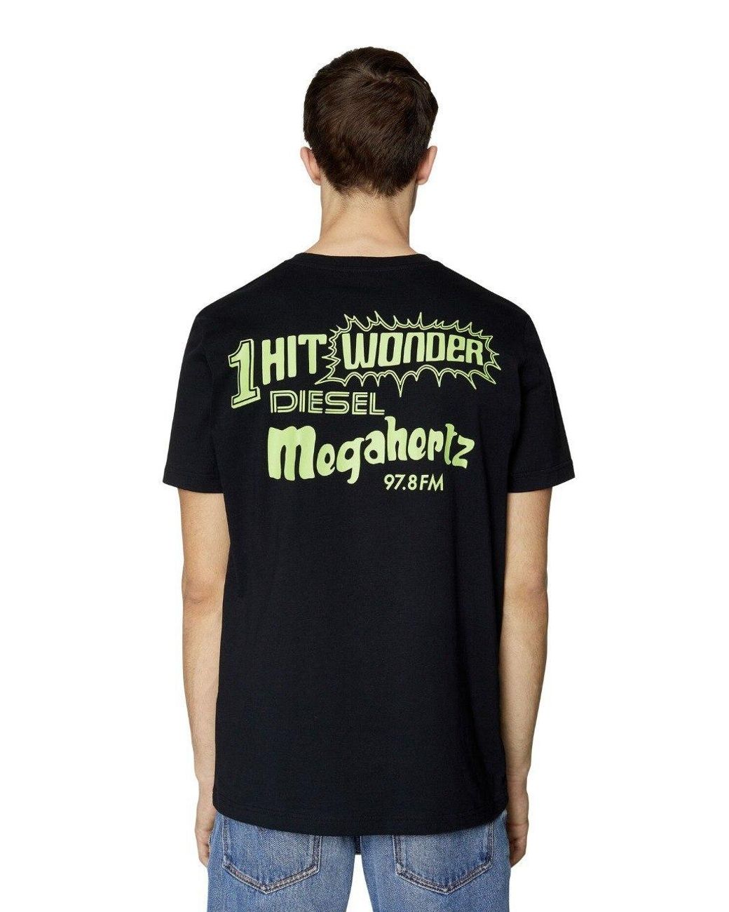 DIESEL Black T-Diegor-E7 Crew-Neck T-Shirt for men