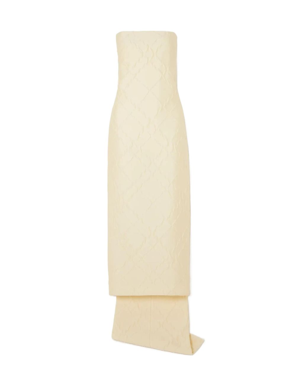 Emilia Wickstead White Hattie Strapless Jacquard Gown