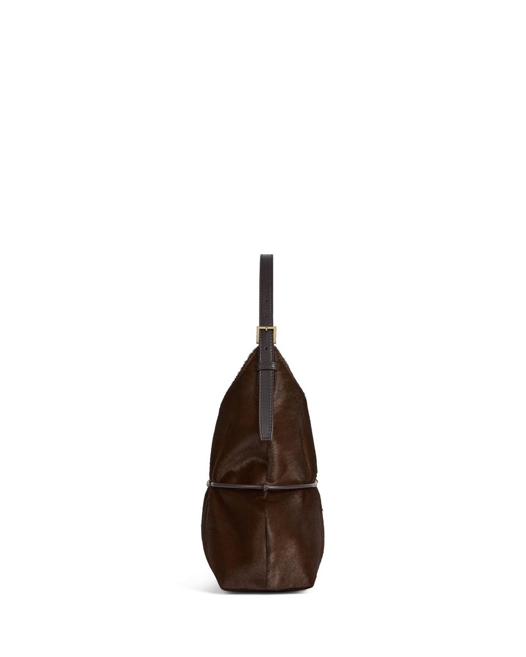 Balmain Brown Sphynx Medium Shoulder Bag