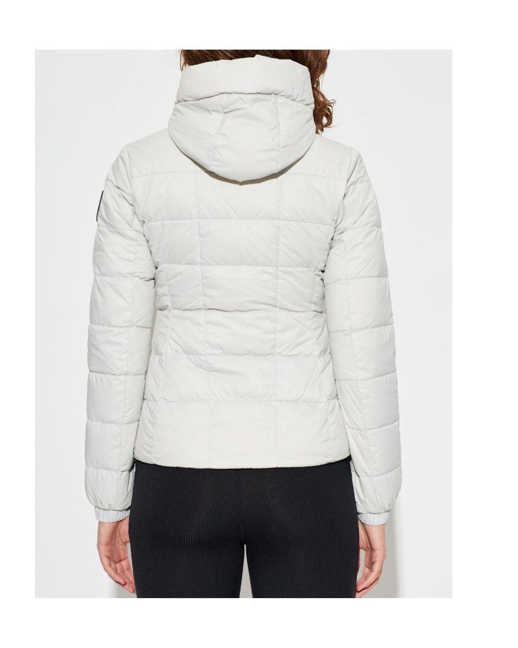 Canada Goose White Abbott Hooded Down Jacket