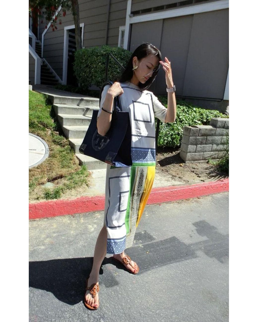 Tory Burch Brown Miller Flat Sandals