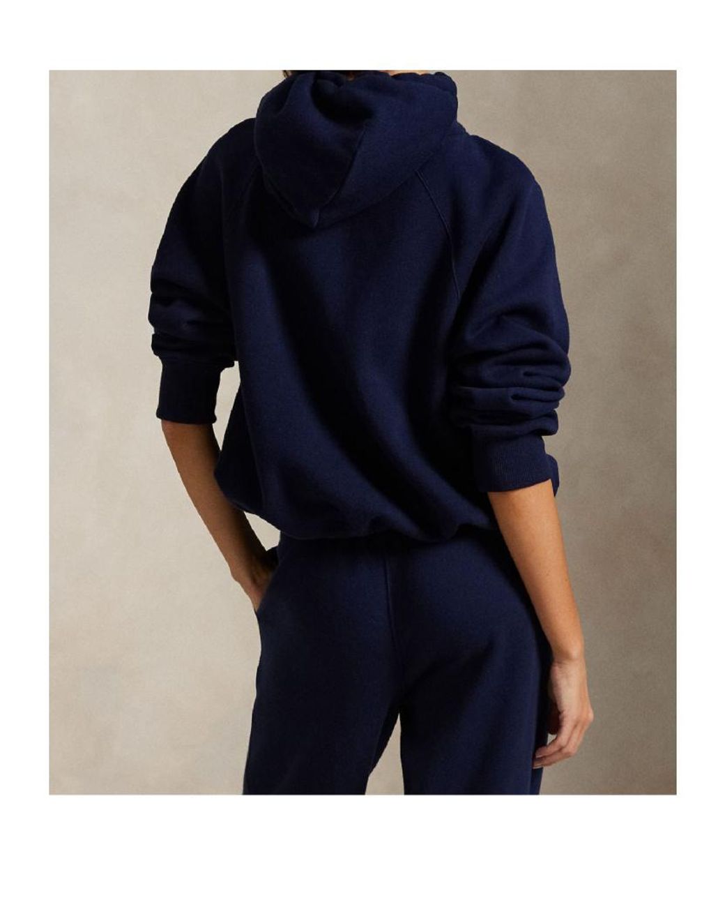 Polo Ralph Lauren Blue Logo Embroidered Drawstring Hoodie