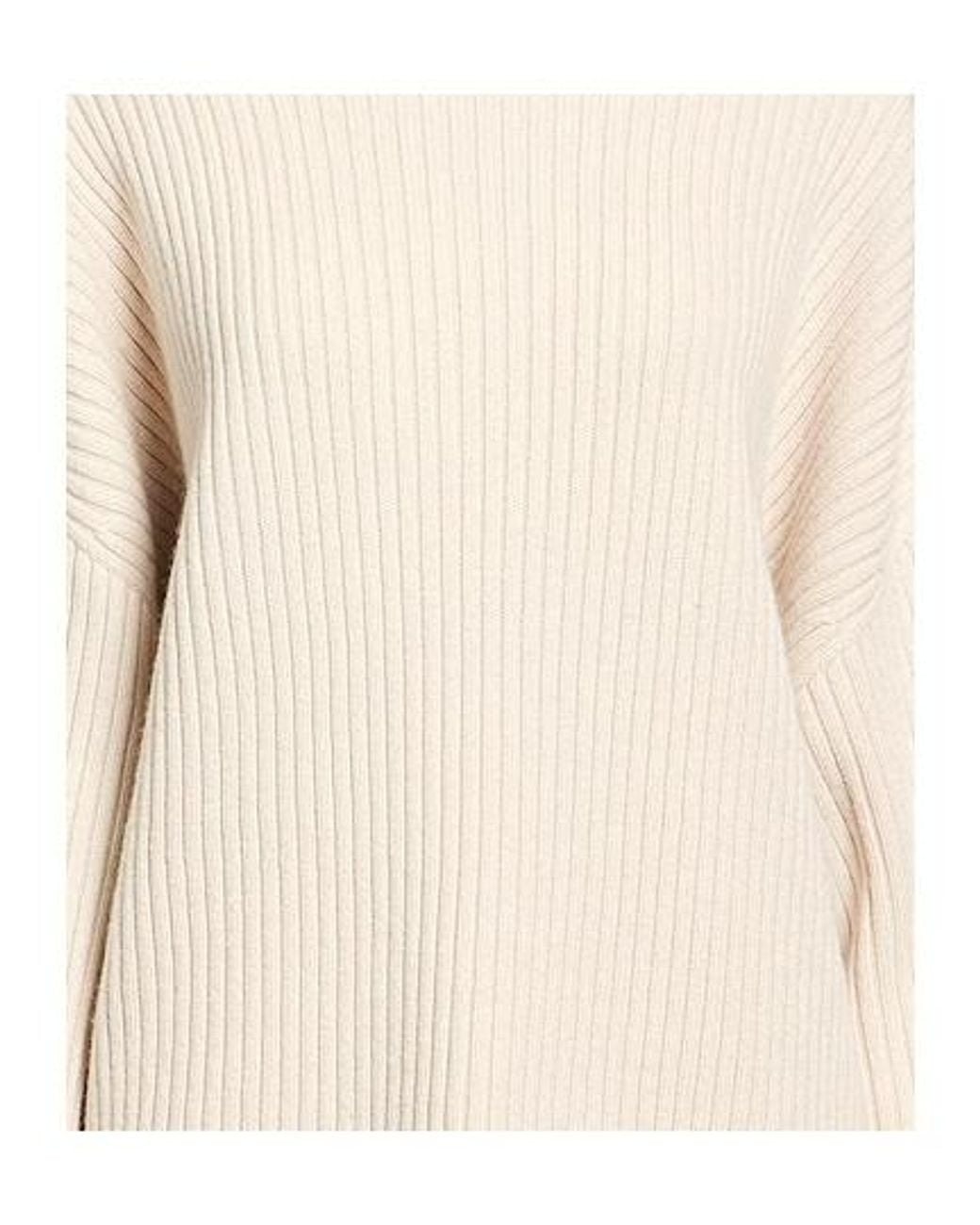 Rag & Bone Natural Solid Color Heavyweight Wool Knit Sweater