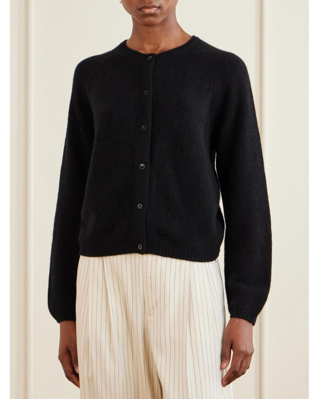 Doen Black Peroline Cashmere Cardigan
