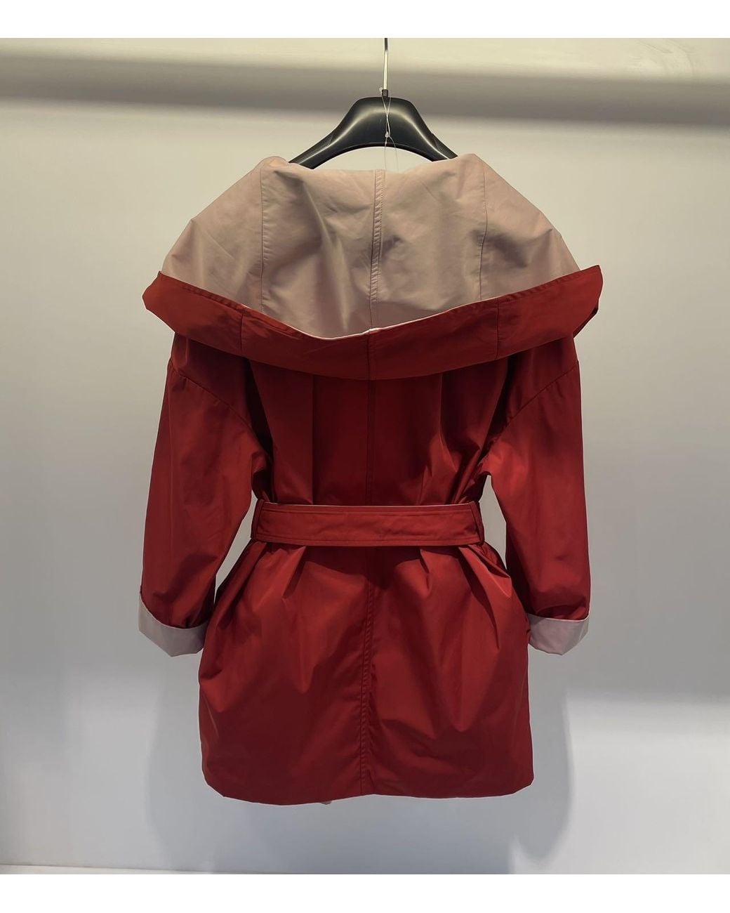 Max Mara Red Long-Sleeved Casual Jacket