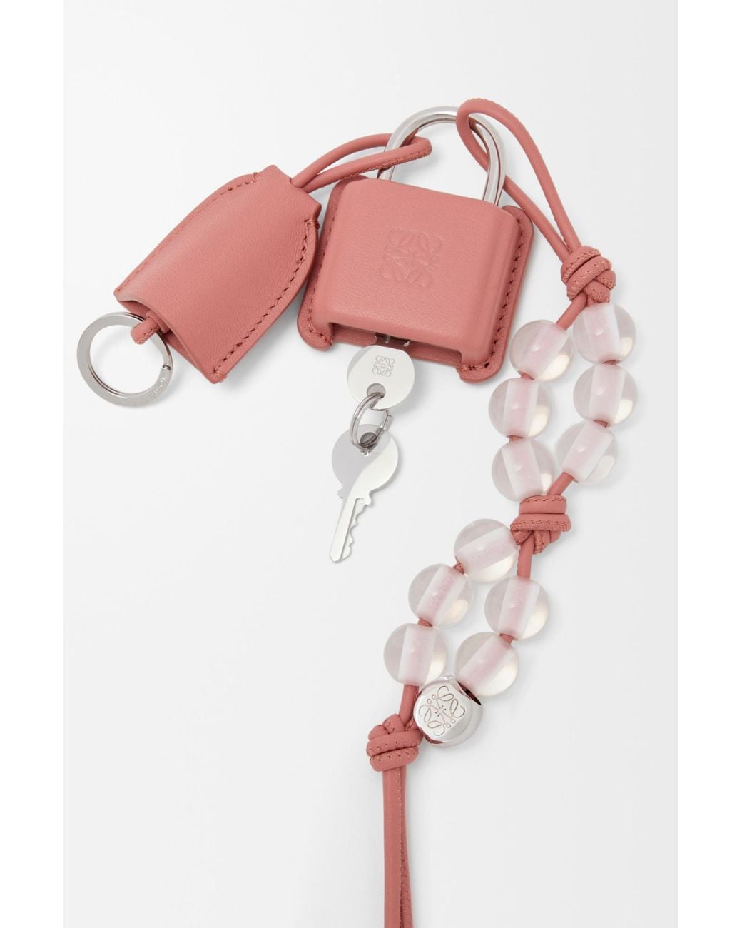 Loewe Pink Amazona Padlock Charm
