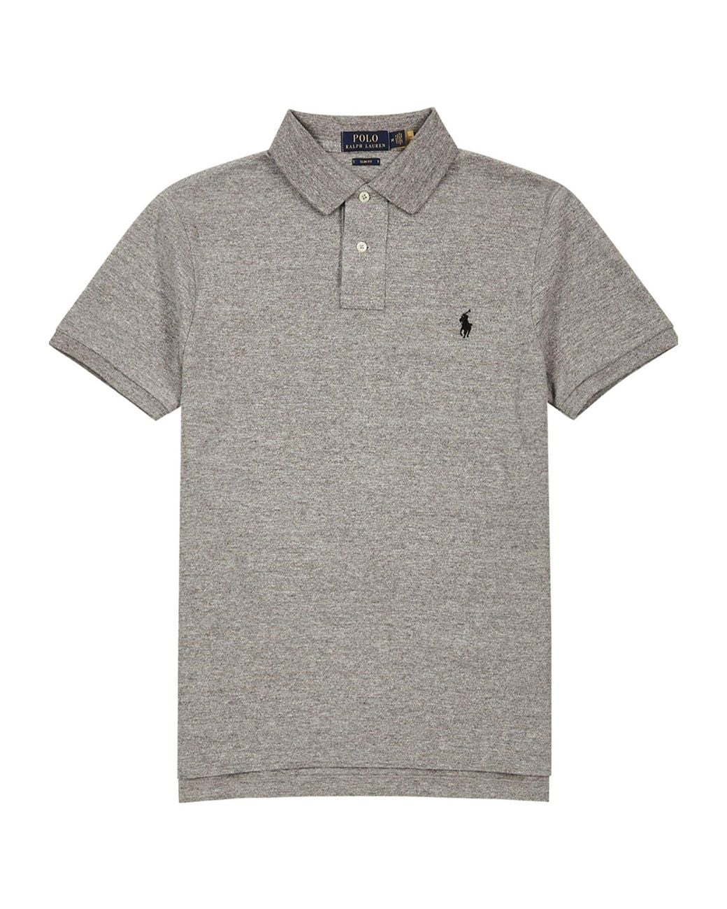 Polo Ralph Lauren Gray Short-Sleeved Polo Shirt for men