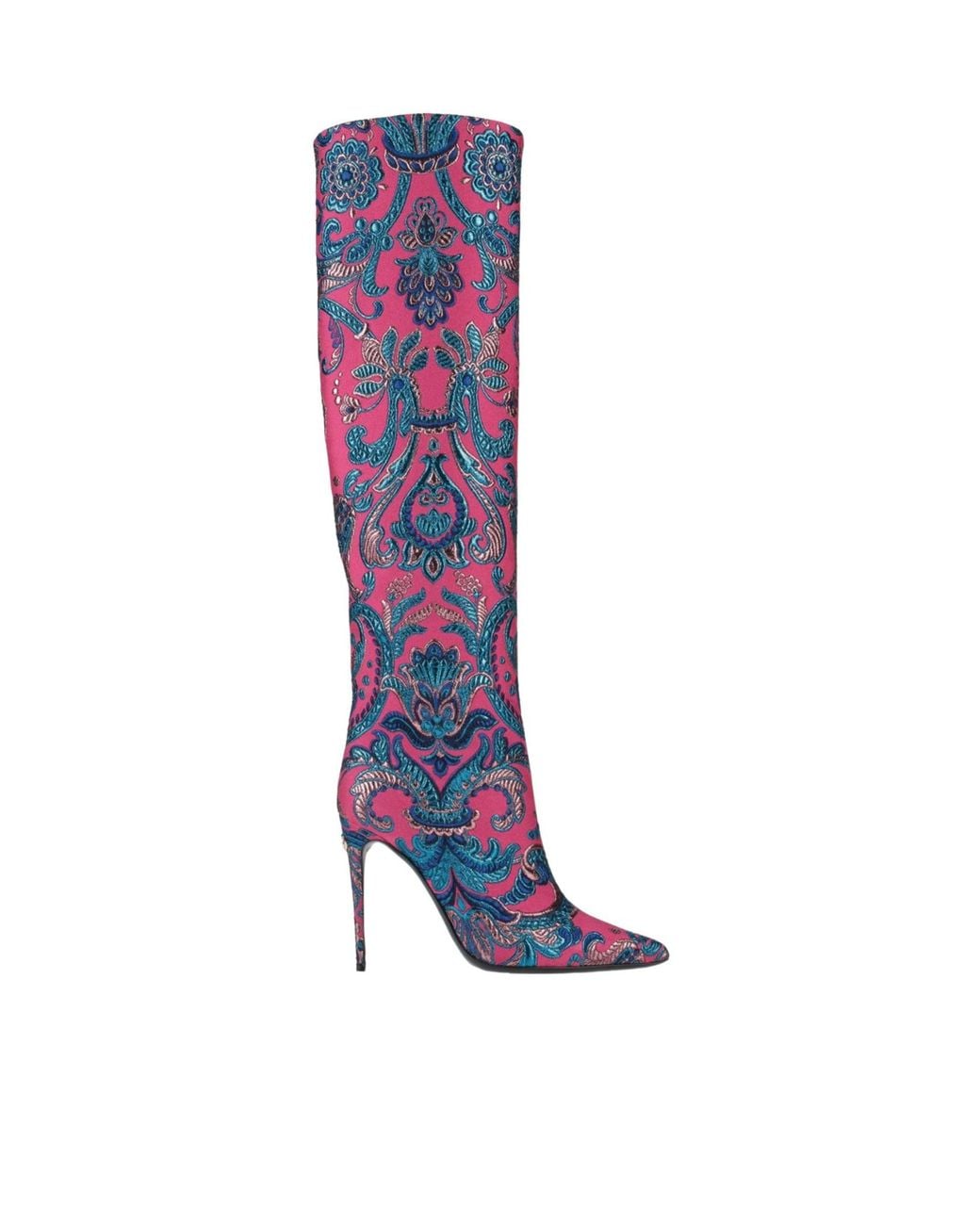 Dolce & Gabbana Blue Pointed Toe Boots