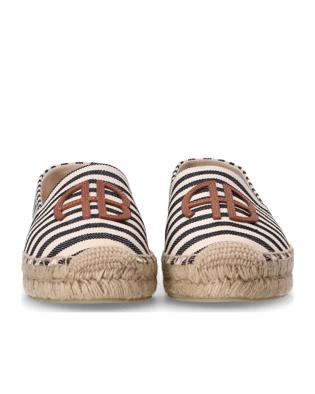 Anine Bing Multicolor Paloma Striped Slip-On Espadrilles