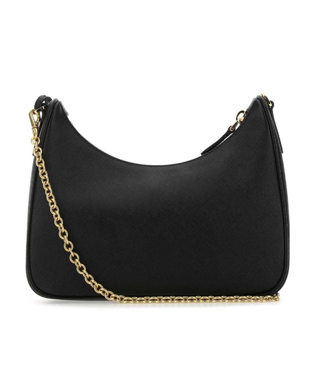 Prada Black Re-Edition 2005 Saffiano Leather Bag