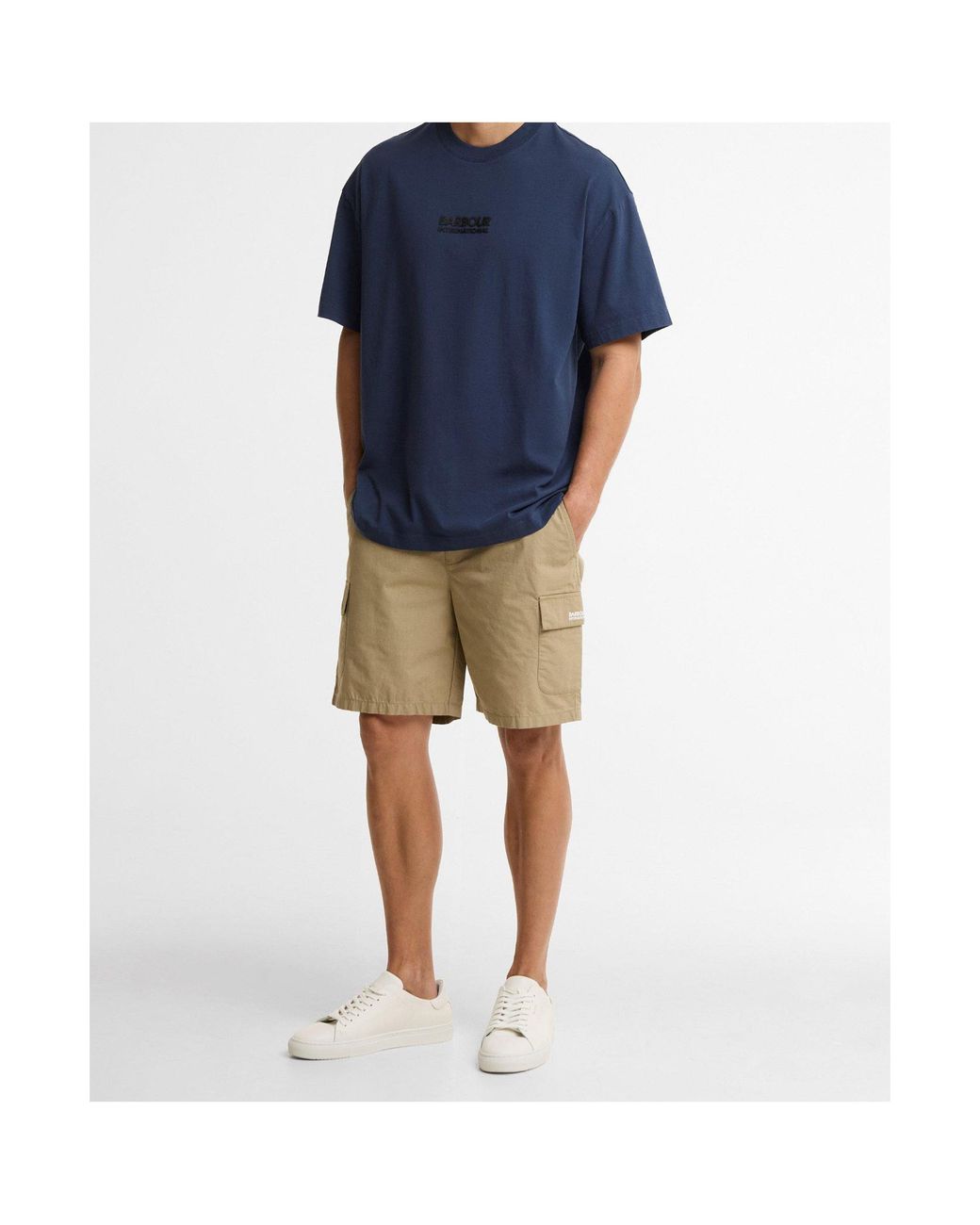 Barbour Blue Logo Short-Sleeve T-Shirt for men