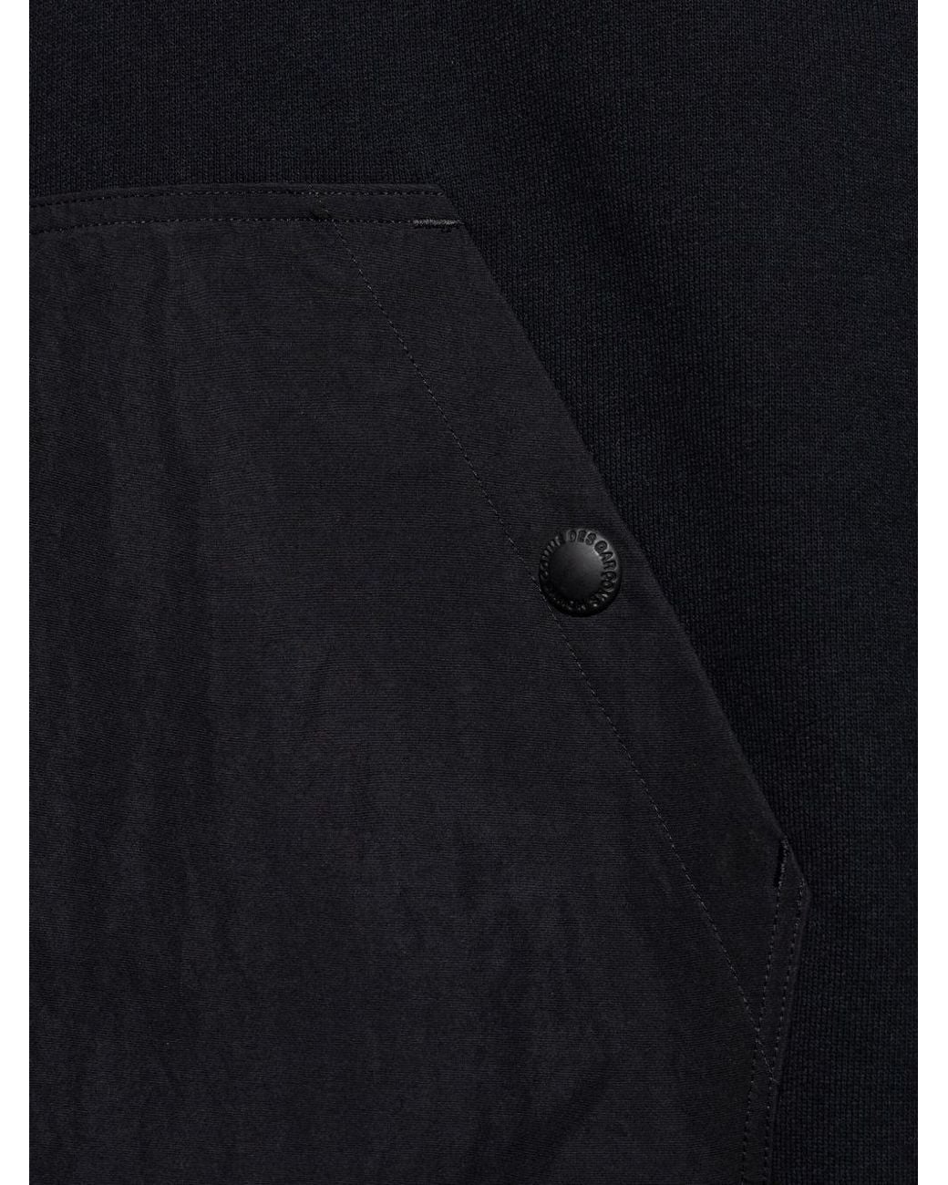 Comme des Garçons Blue Cotton Hoodie for men