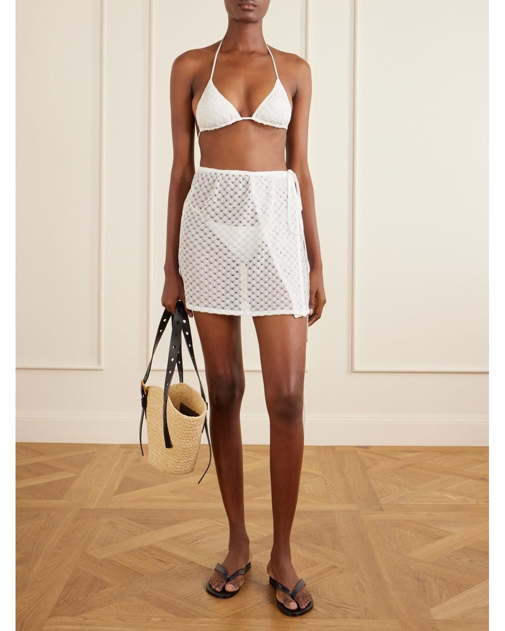 Missoni White Mesh Mini Skirt