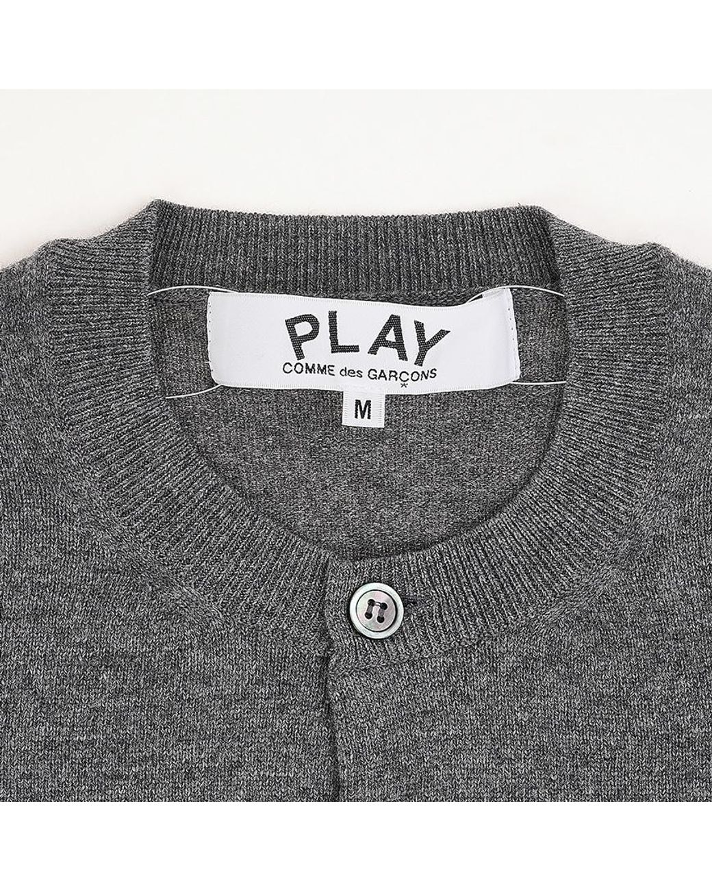Comme des Garçons Gray Long-Sleeve Cardigan for men