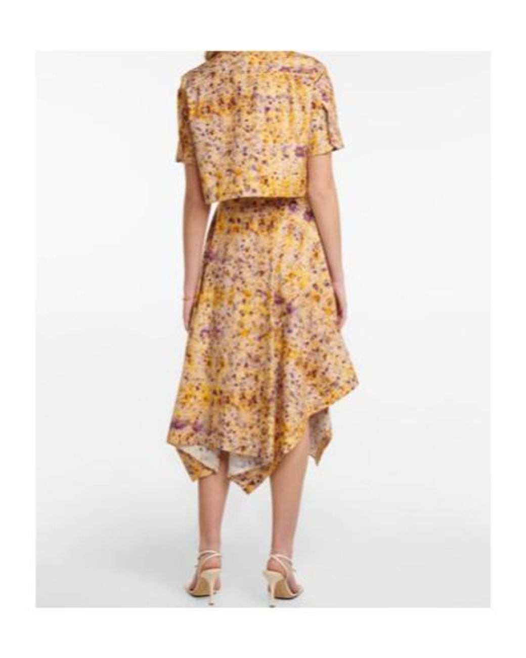 Altuzarra Multicolor Floral Cotton-Blend Crop Top