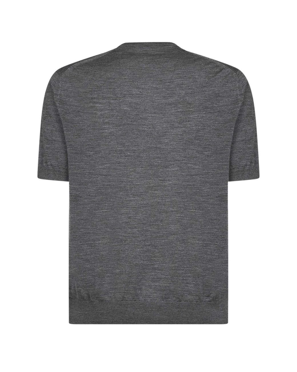 Prada Gray Short-Sleeved Knit Top for men