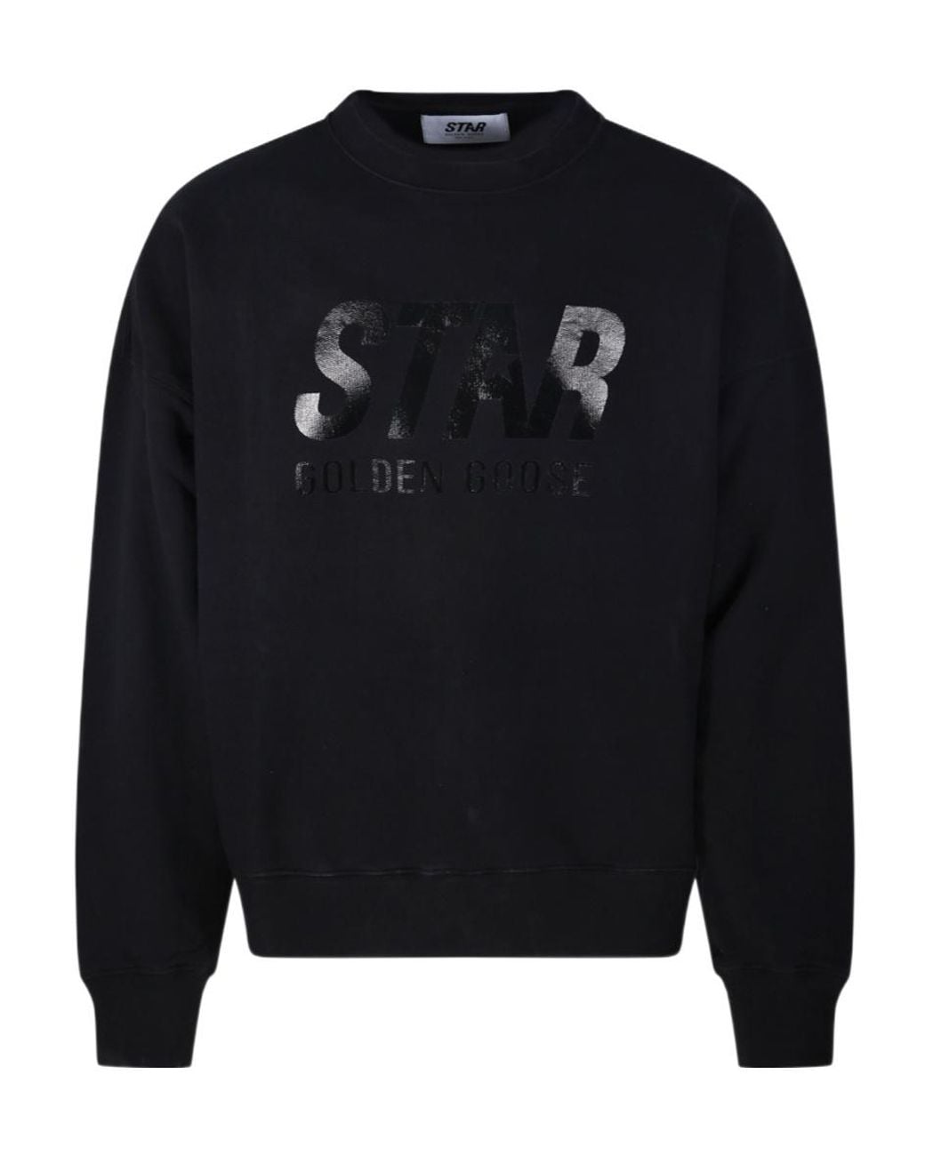 Golden Goose Deluxe Brand Blue Logo Printed Crewneck Sweatshirt for men