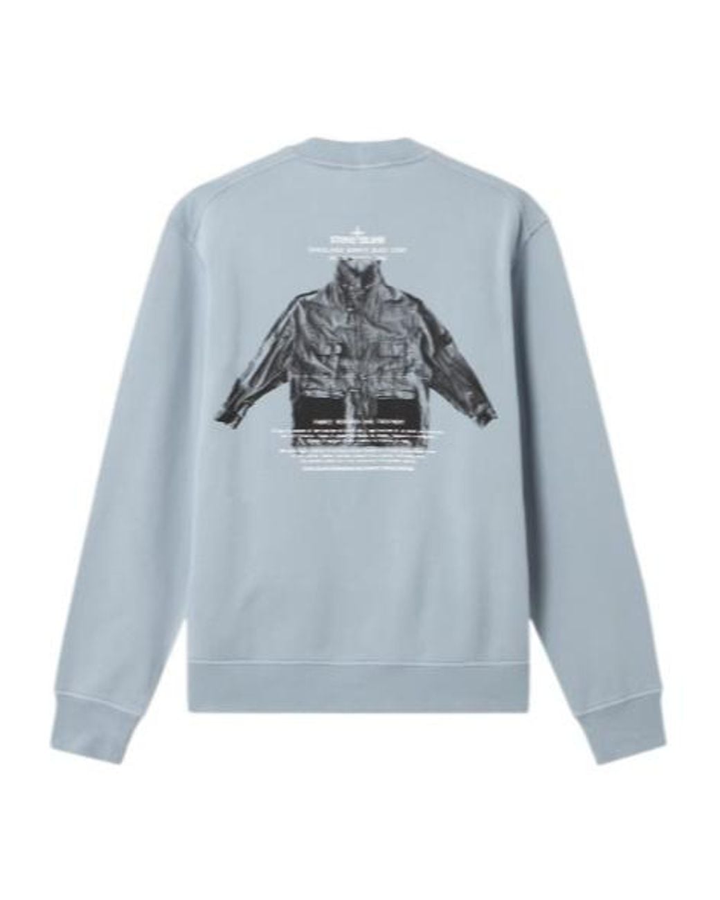 Stone Island Blue Regular Fit Crewneck Sweatshirt for men