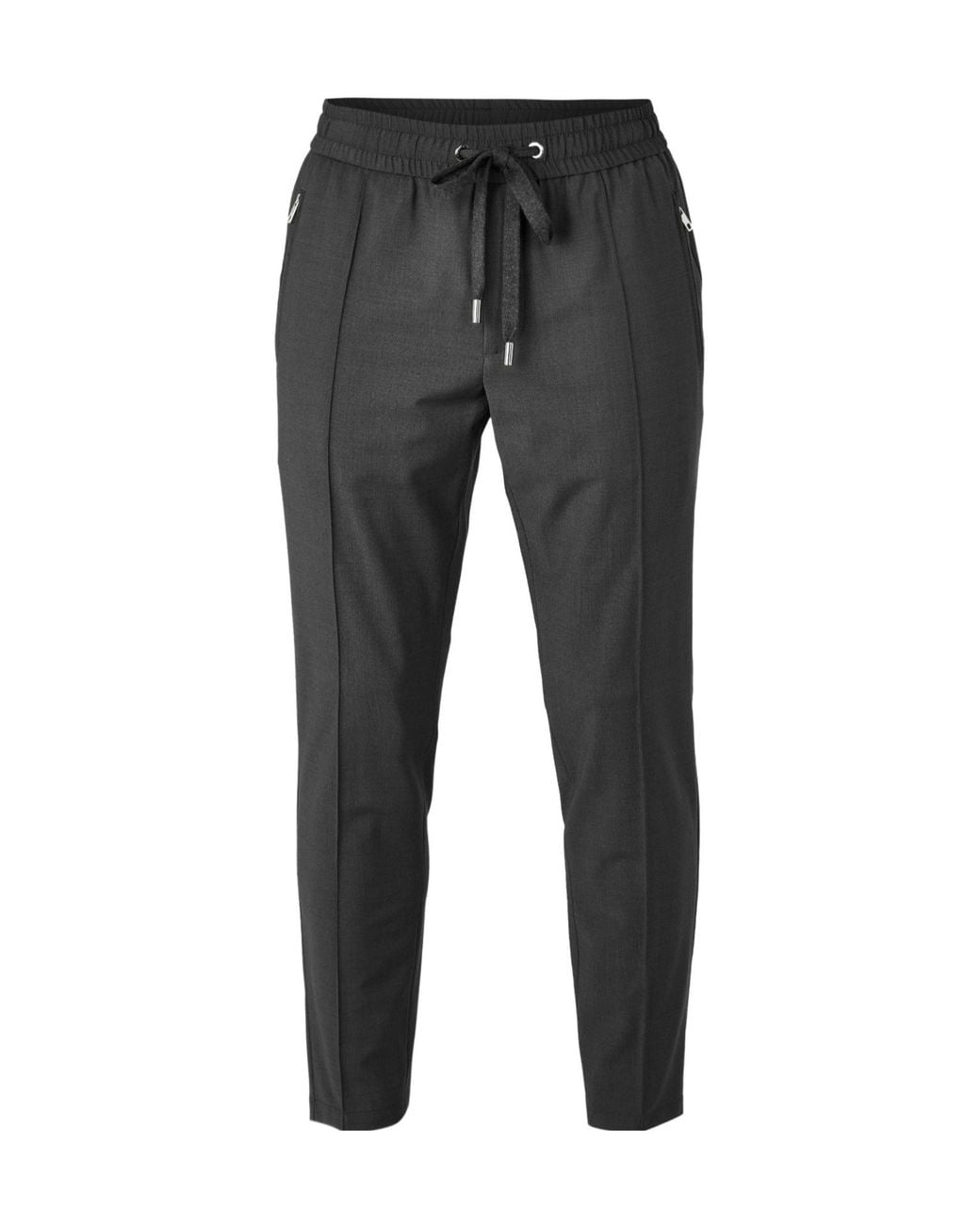 Dolce & Gabbana Gray Drawstring Athletic Pants for men